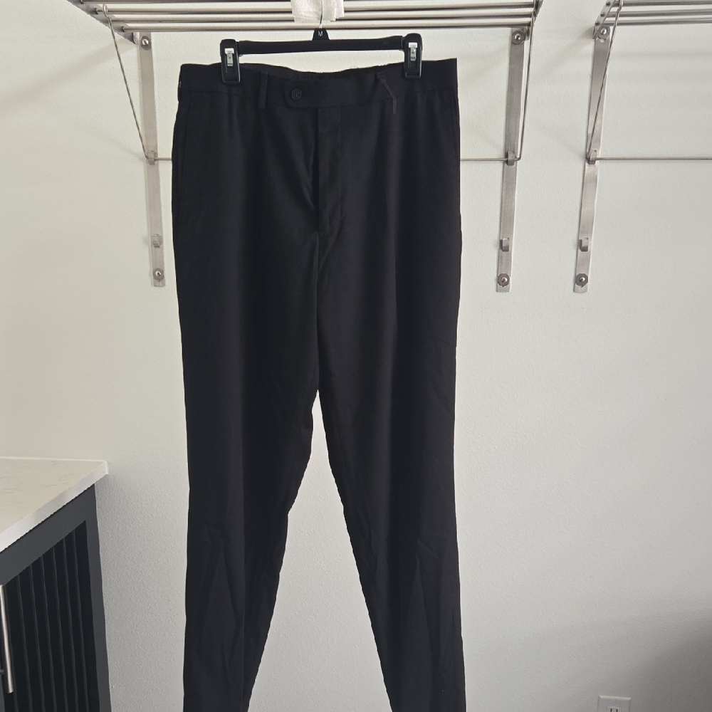 Axist Black Men's Slim Dress Pants